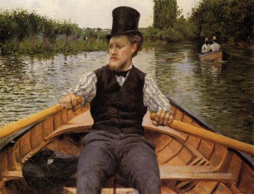 Gustave Caillebotte Painting - Fiesta en barco Gustave Caillebotte